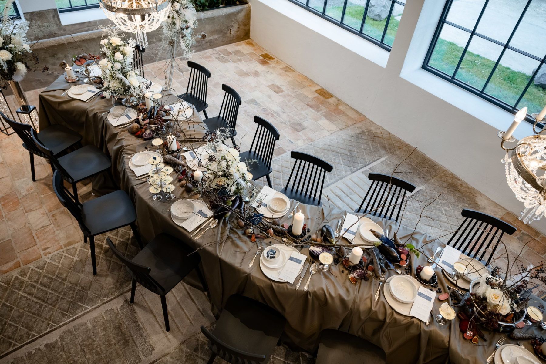 Tablesetting im Restaurant