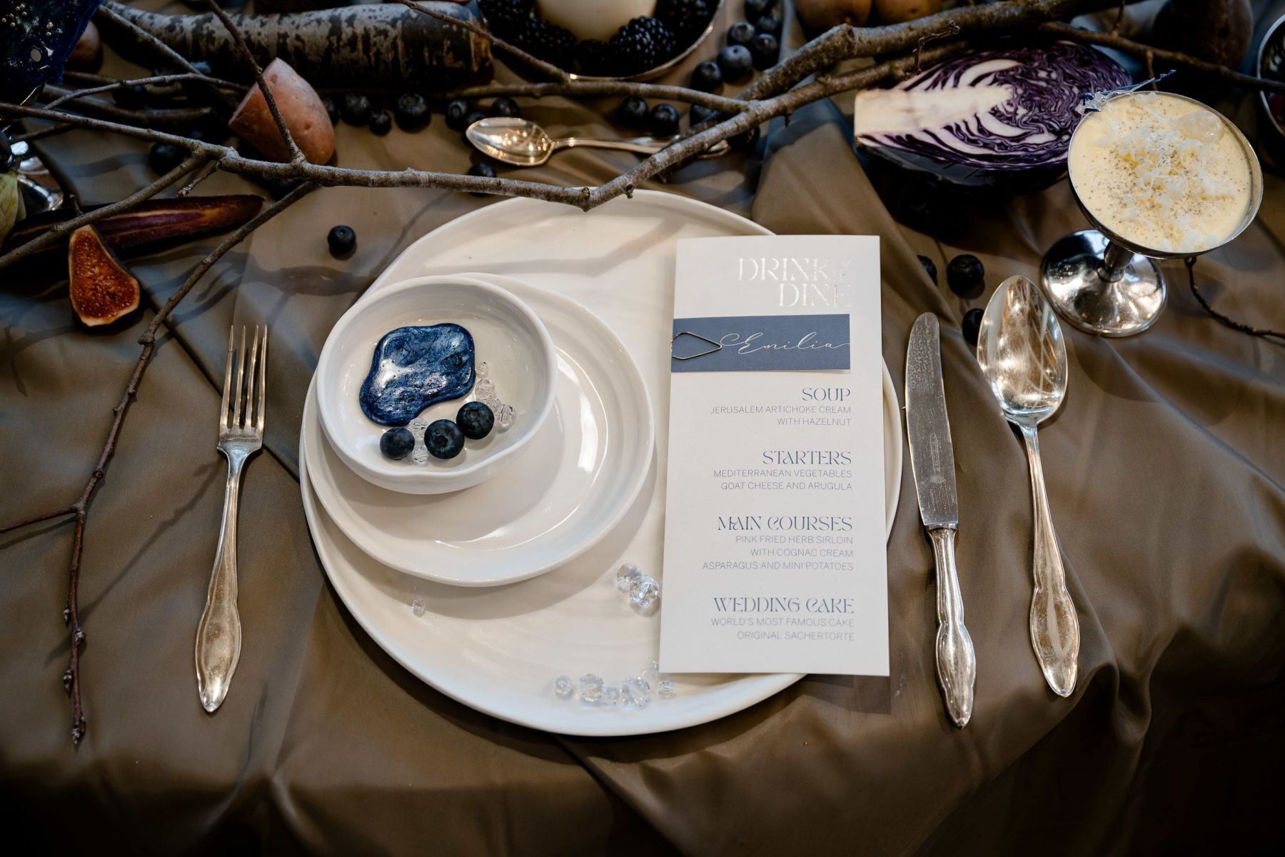 Tablesetting im Restaurant