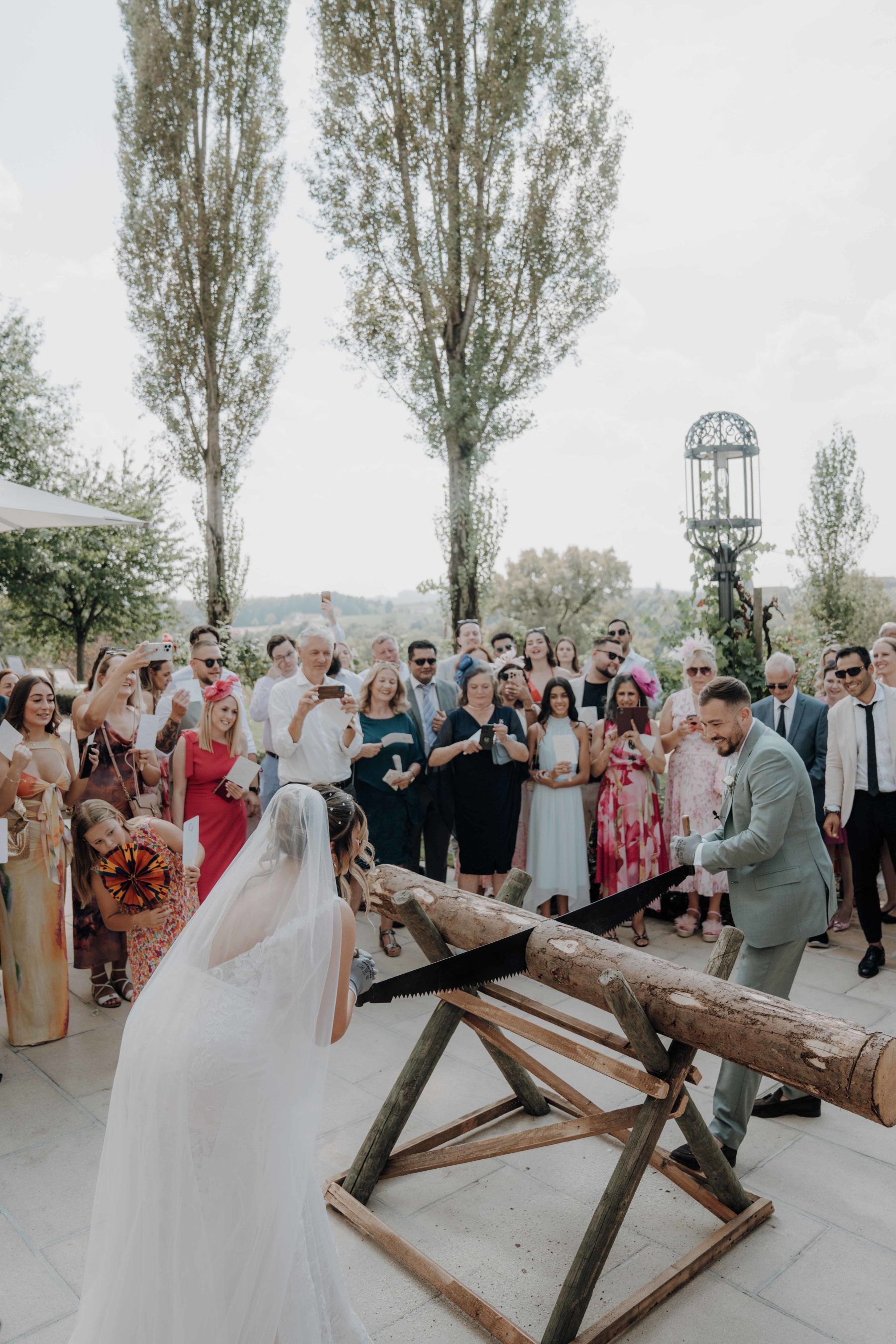  Brautspiel bei einer internationalen Hochzeit im Weinschloss Thaller
