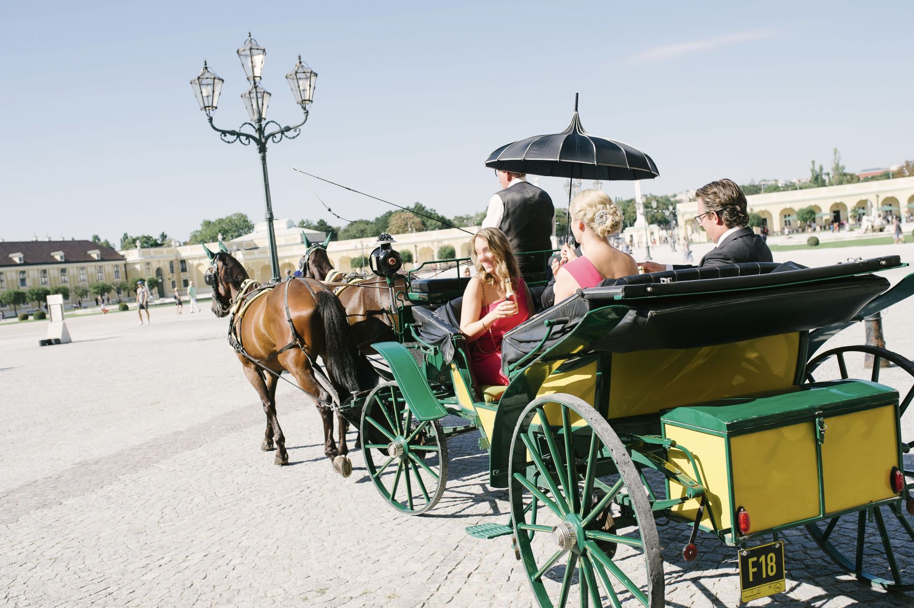 Fiaker im Schlosspark Schönbrunn
