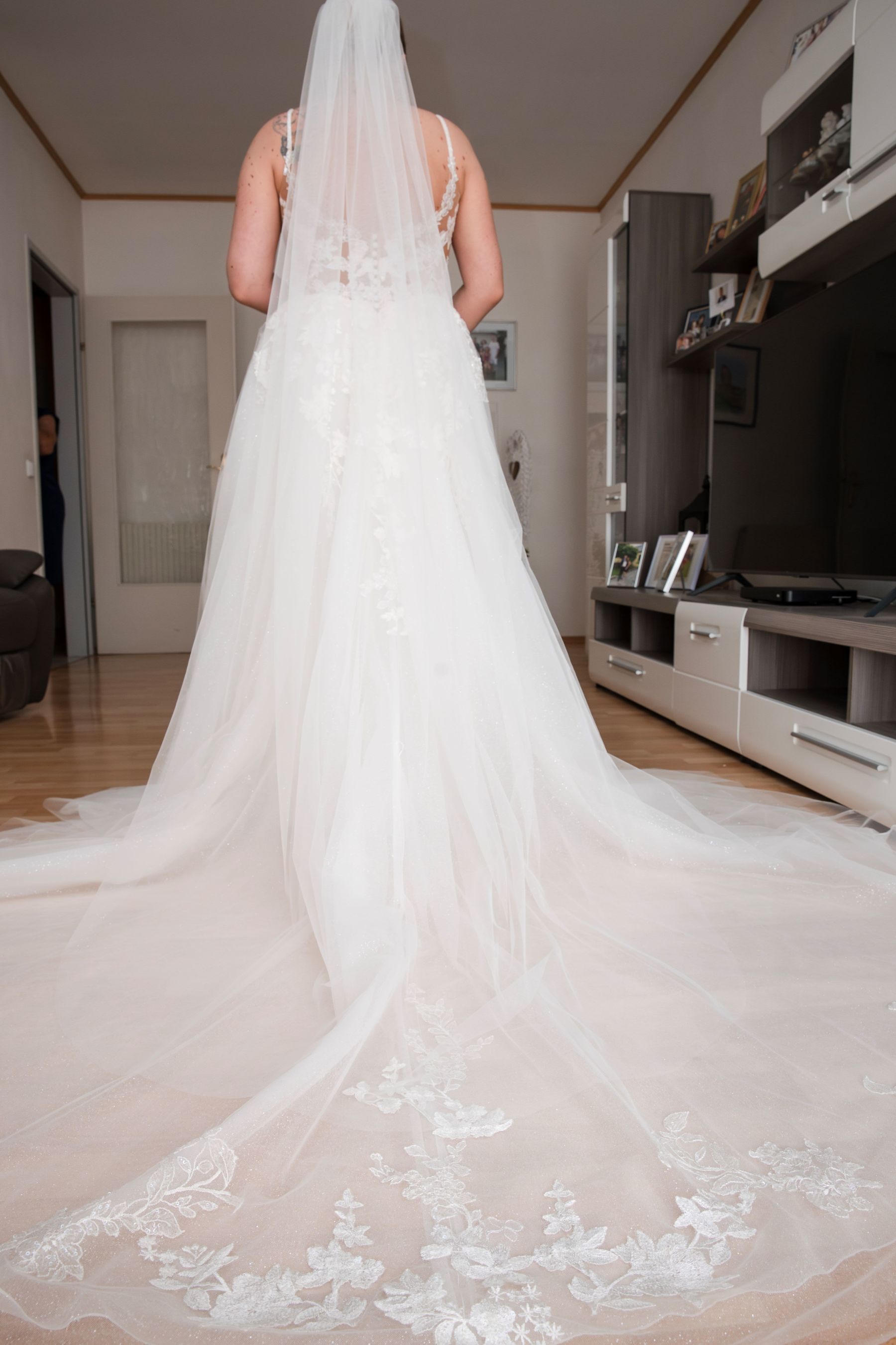 Braut fertig hergerichtet