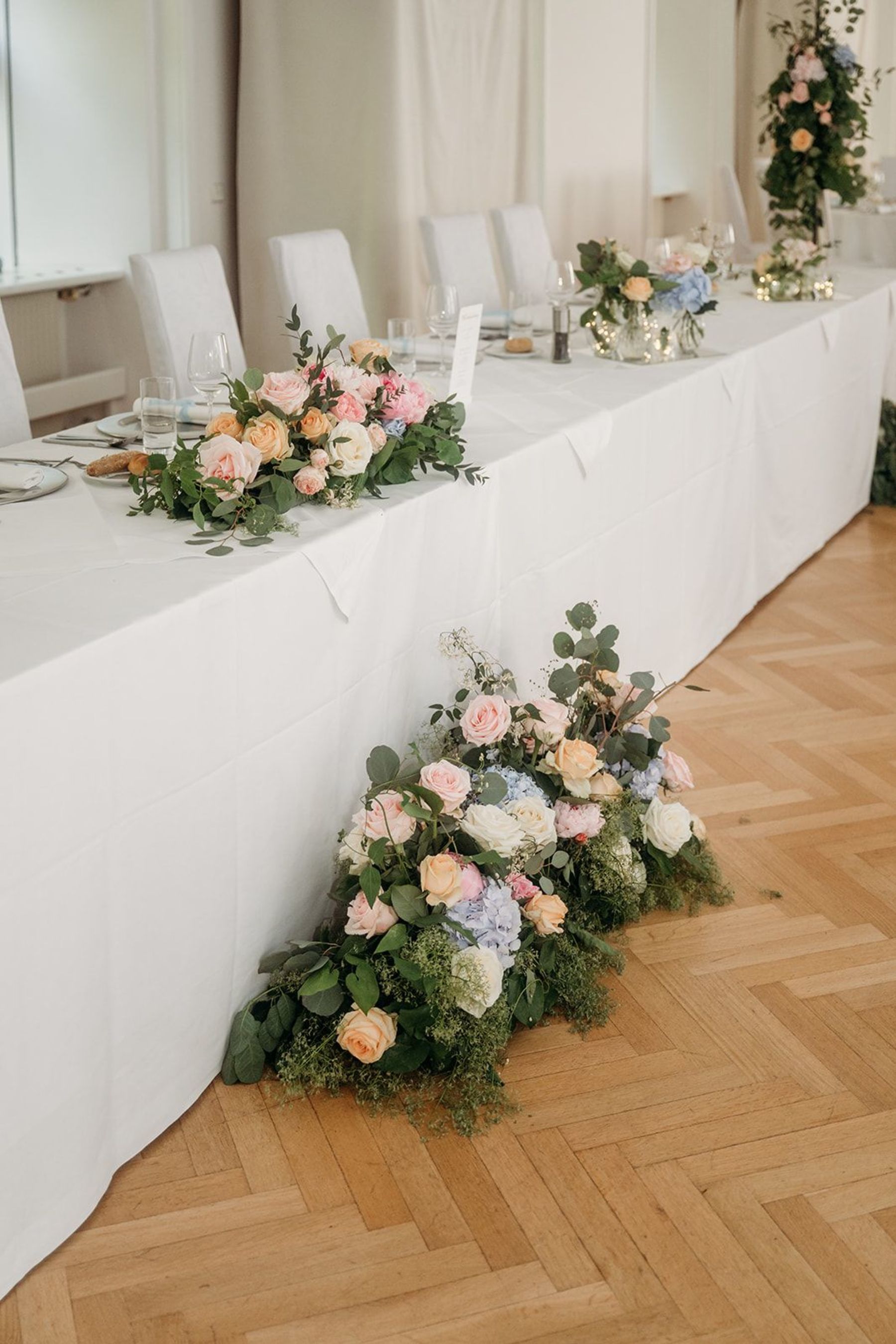 Hochzeit Tischdekoration Schloss Hernstein