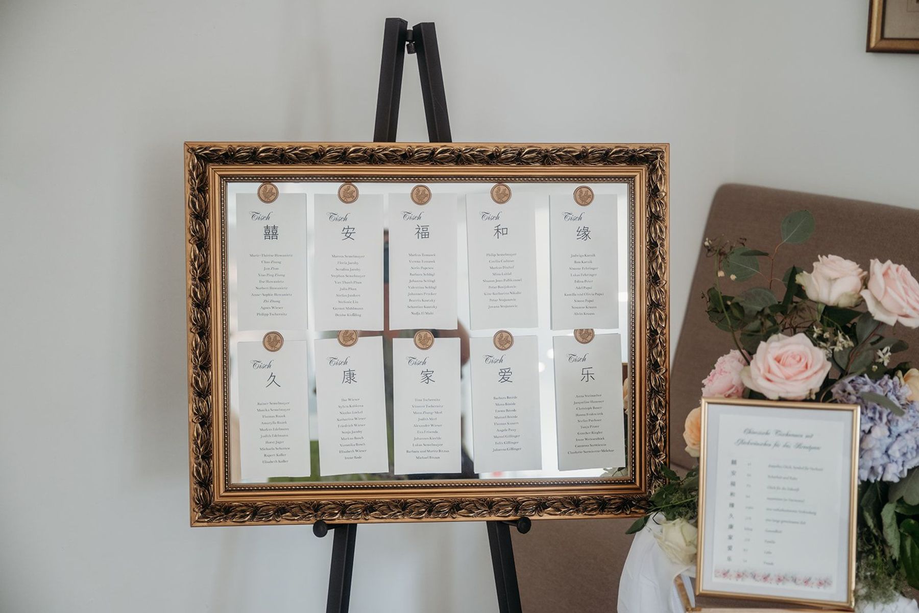 Sitzplan Hochzeit Spiegel