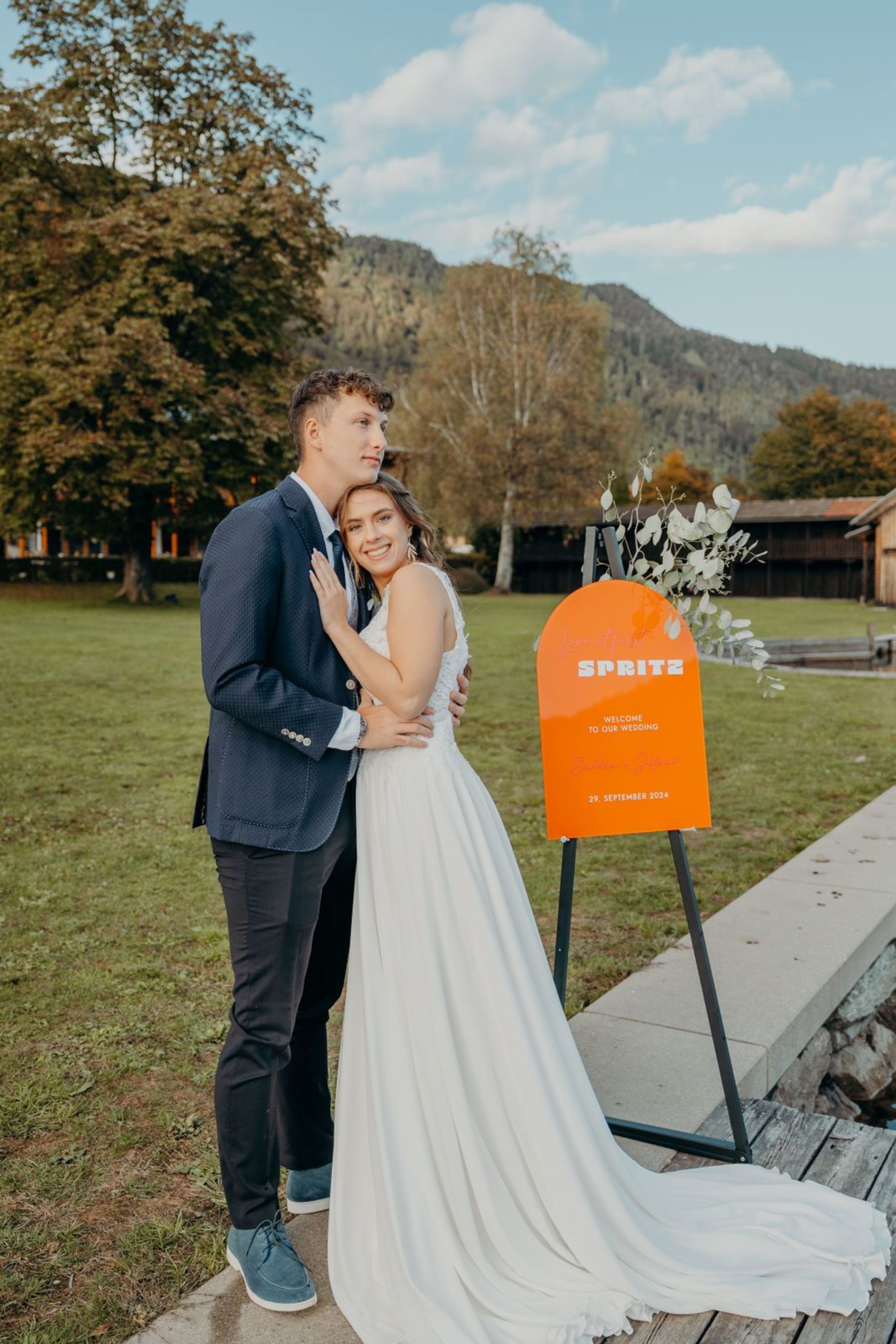 Willkommensschild Hochzeit 