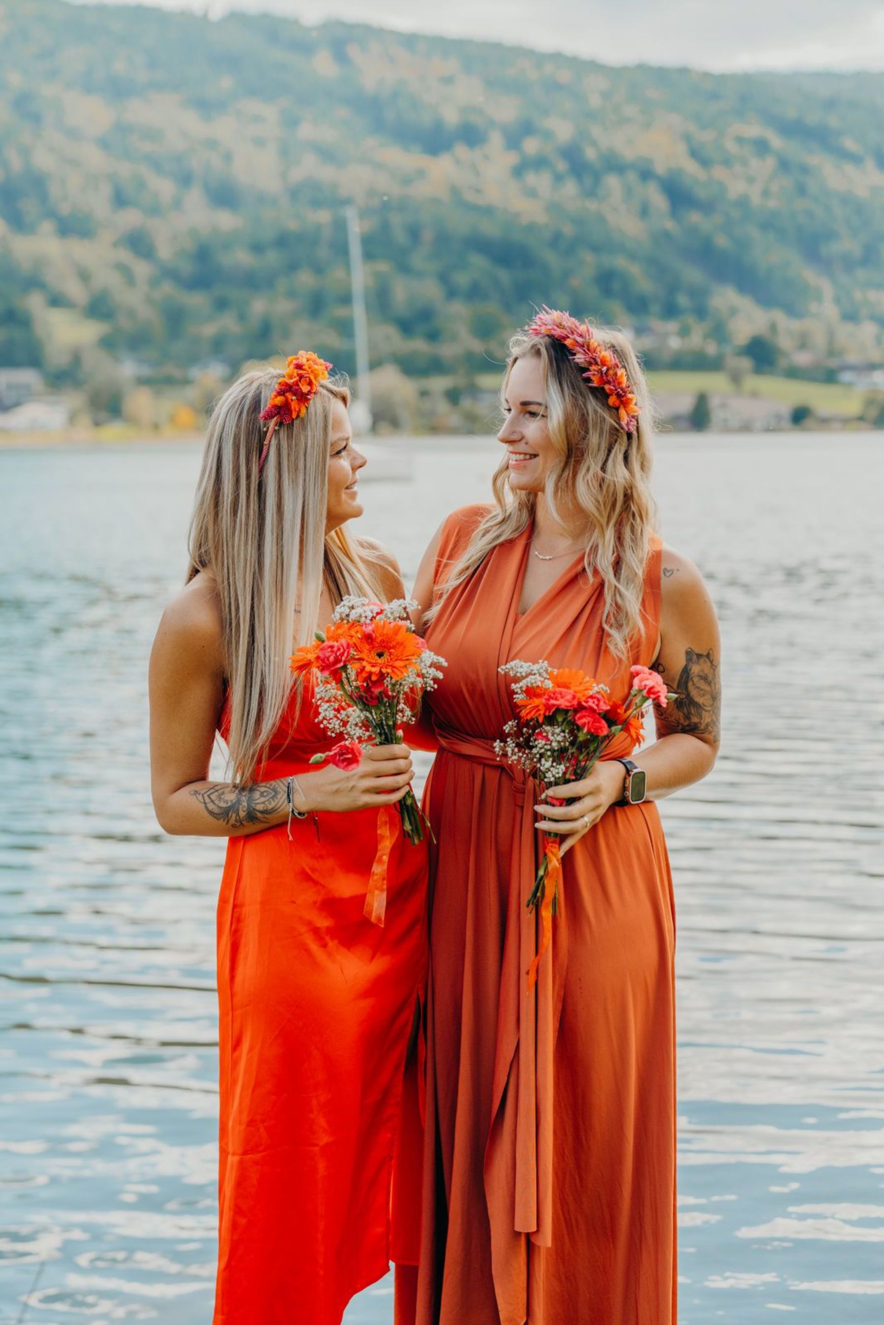 Bridesmaids Kleider orange