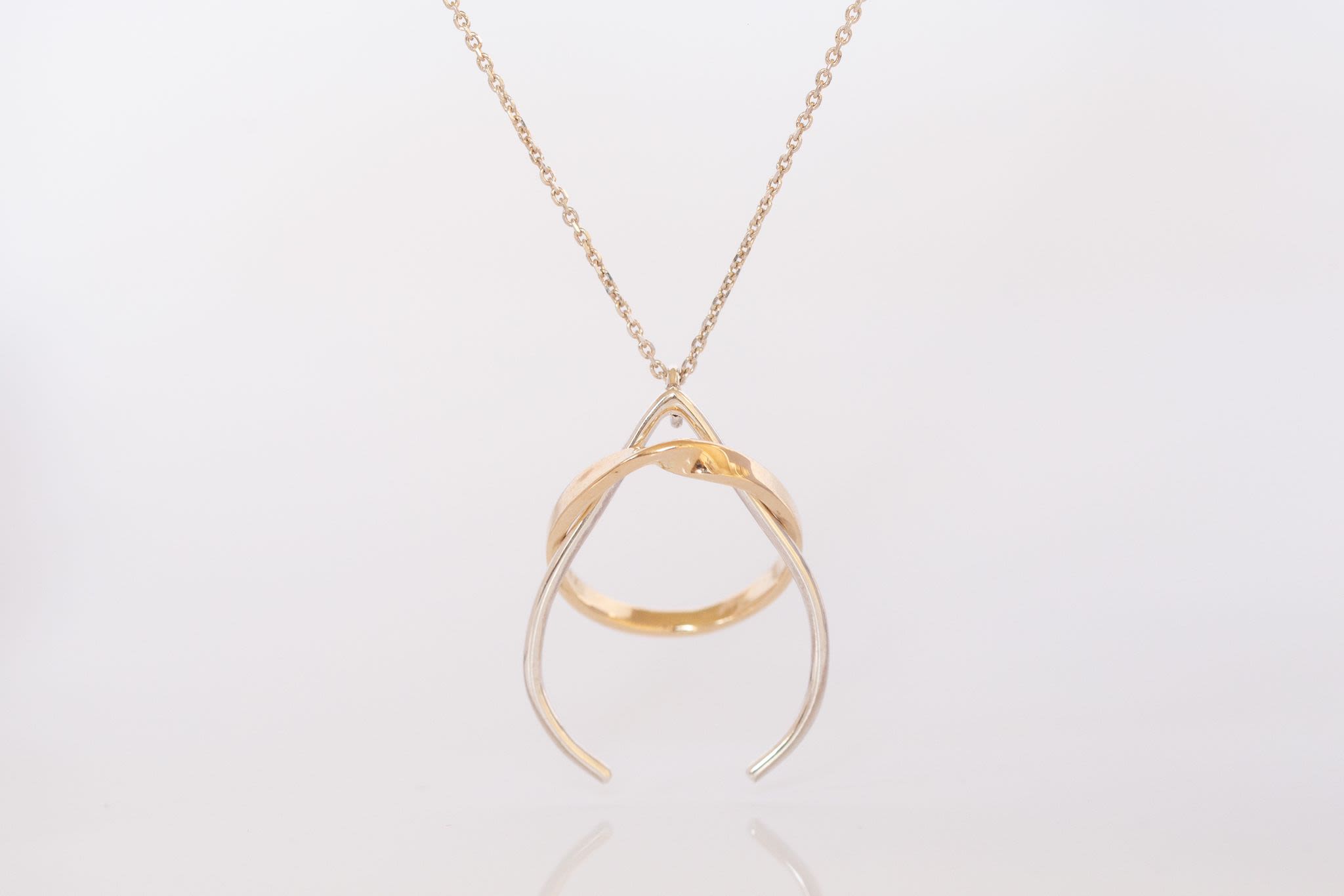 Ringhalter Anhänger in 14kt Gold