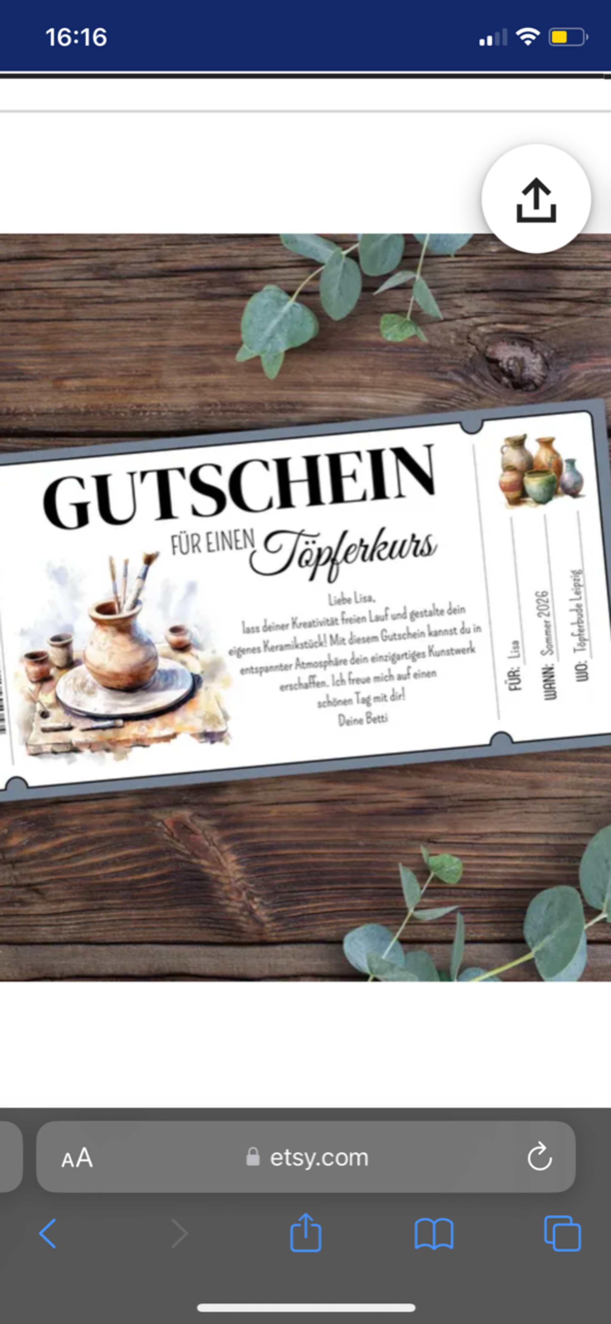 Zeit für euch:  Töpfer- & Wellness-Retreat