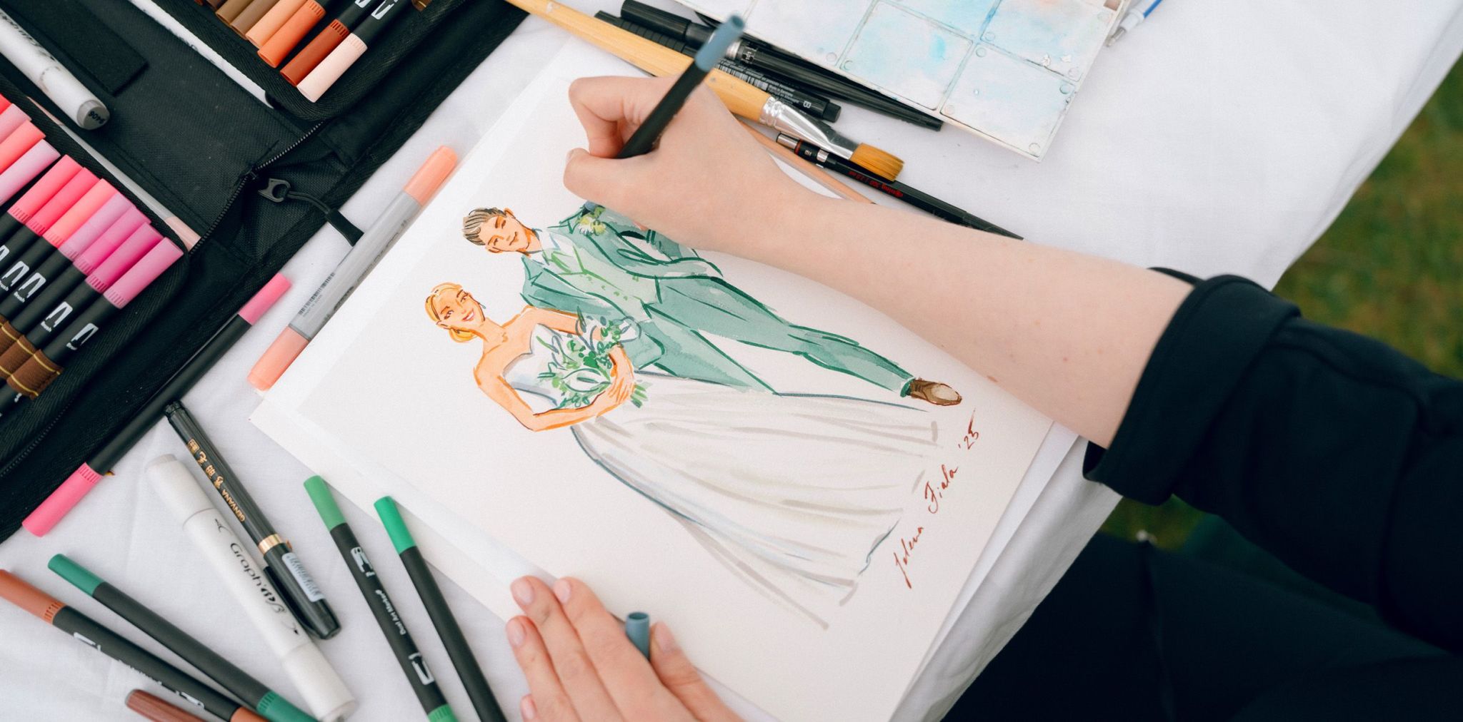 Elegante Live-Illustrationen für unvergessliche Events