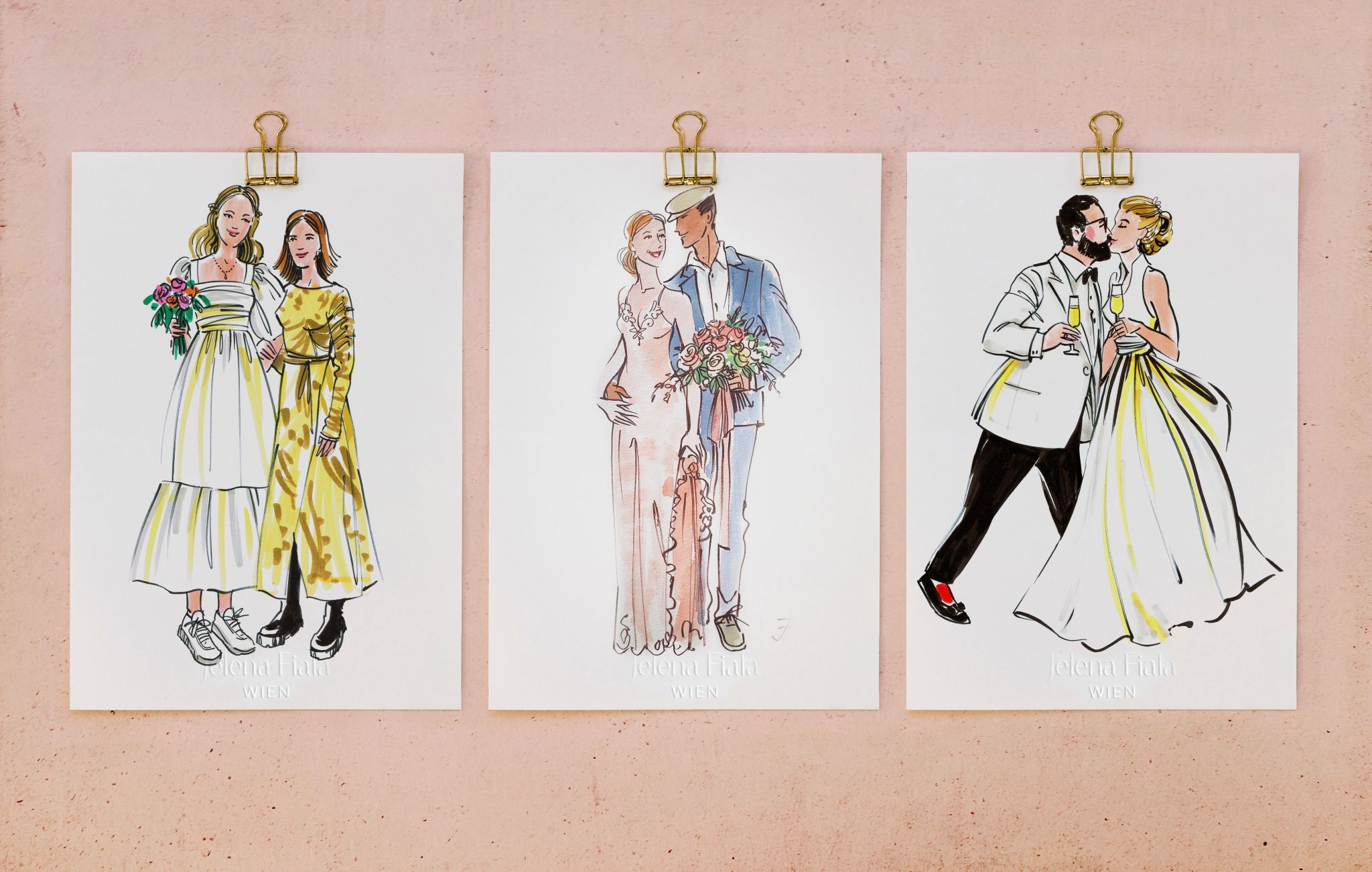 Elegante Live-Illustrationen für unvergessliche Events