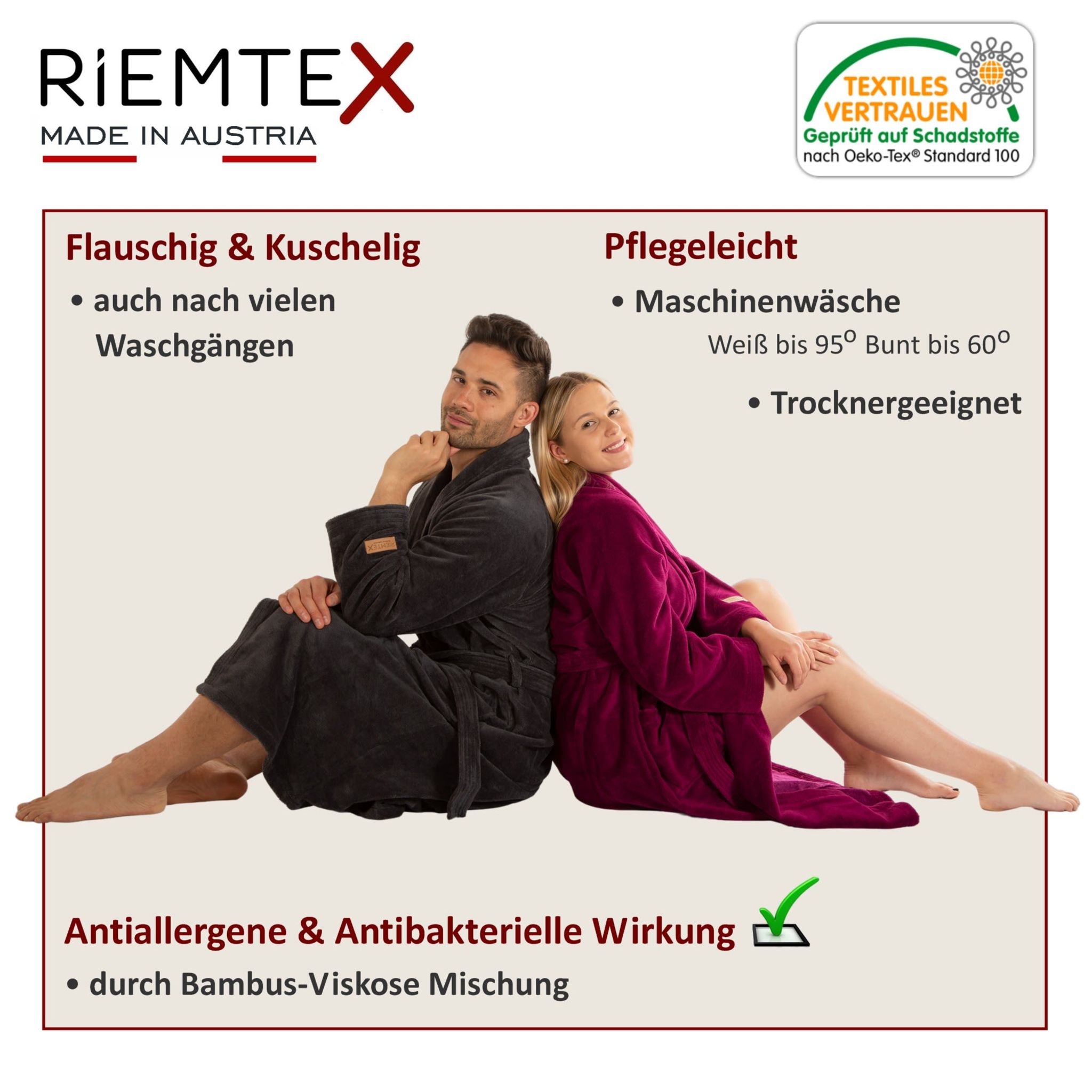 Bademantel mit Personalisierung  