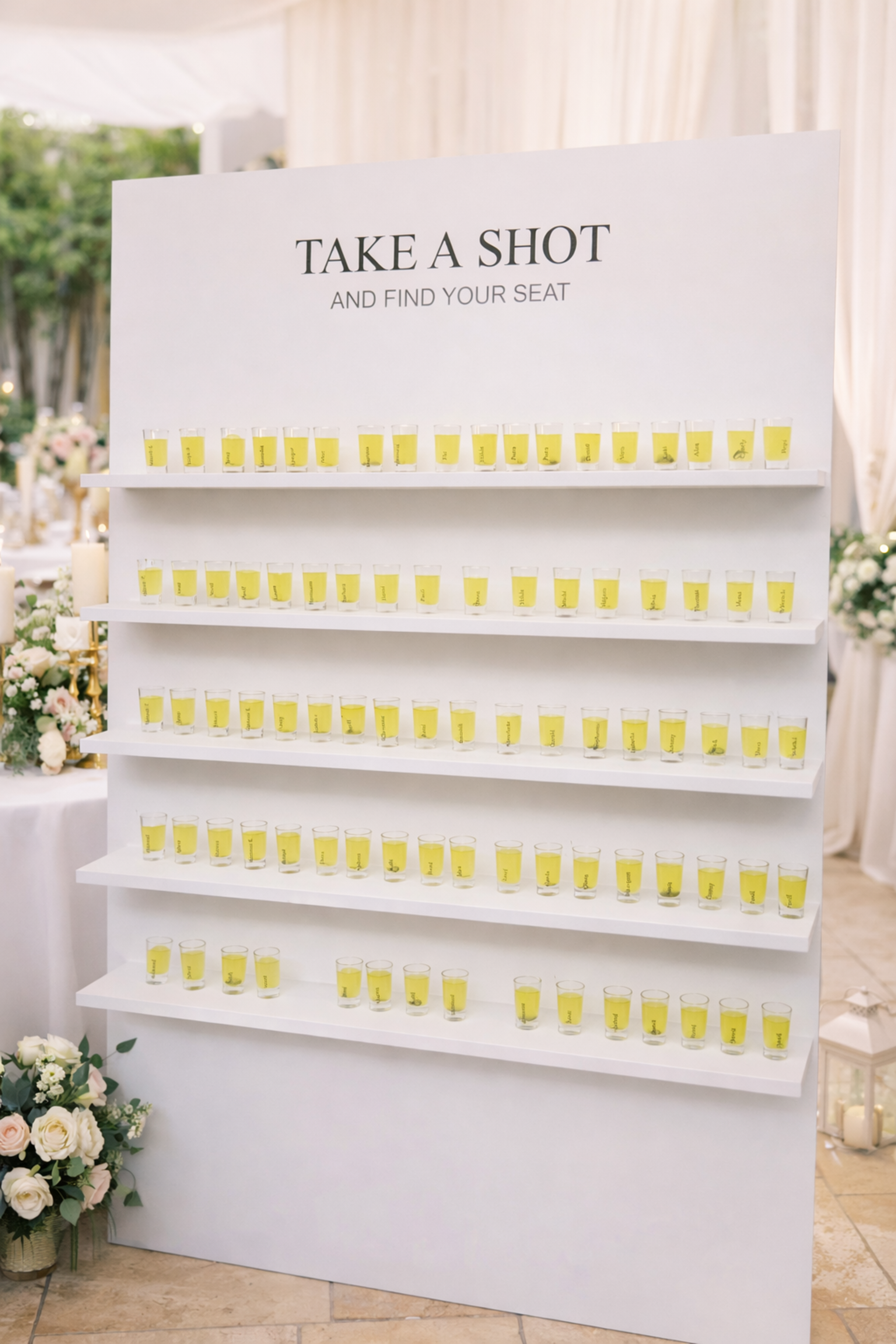 Take a Shot and find your Seat 