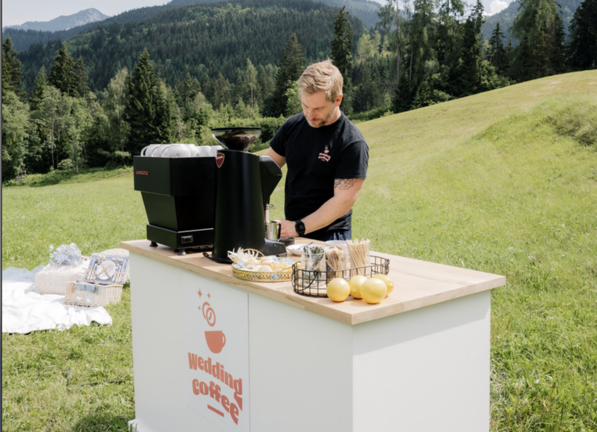 Mobile Kaffeebar Mini – 2 Std. Siebträger-Kaffee für Empfang & Agape (Kärnten)