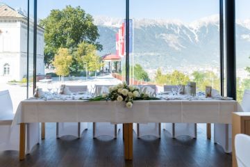 Hochzeitsreportage in Tirol: Restaurant 1809 am Bergisel