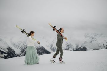 Besondere Ski-Hochzeit im Zillertal