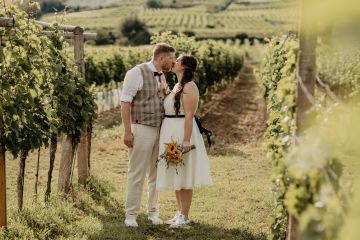 Rustikale Weingut Hochzeit