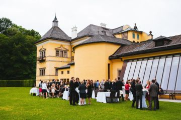 Hochzeitsreportage in Salzburg: Gasthaus zu Schloss Hellbrunn