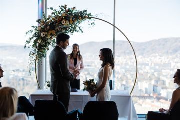 Hochzeit über den Dächern von Graz