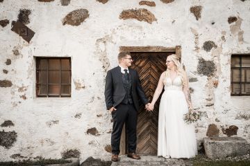 Eine Traumhochzeit mit Vintage-Fotografie am Vedhof in Oberösterreich