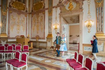 Hochzeitsreportage in Salzburg: Schloss Mirabell