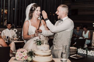 Wunderschöne modern Hochzeit im Schloss Aiola