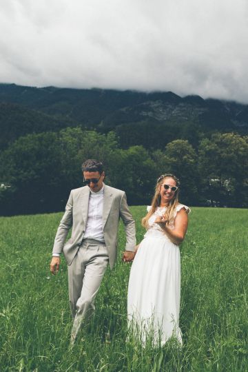 Alpenromantik mit urbanem Graffiti und Champagnerfreude