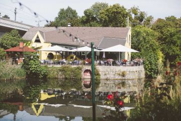 Herbstliche Hochzeit an den stillen Wassern der Alten Donau in Wien