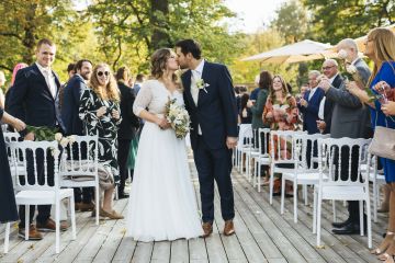 Zauberhafte Hochzeit im goldenen Herbstlicht in Wien