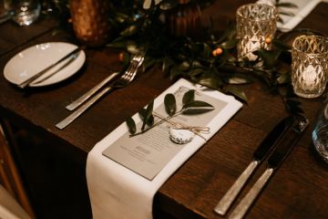 Herbst Hochzeit mit First Look
