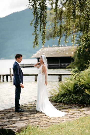 Atemberaubende Hochzeit am Traunsee im Klostersaal, Traunkirchen 