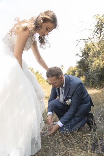 Die Märchenhafte Hochzeit des Brautpaars Karen & Sandor in den wunderschönen Weinbergen über Wien