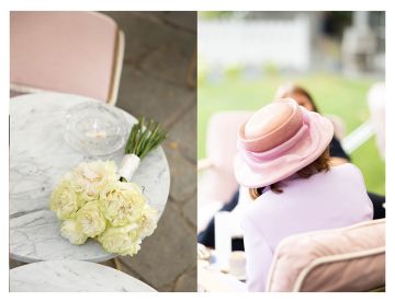 Moderne Hochzeit im Fernblick