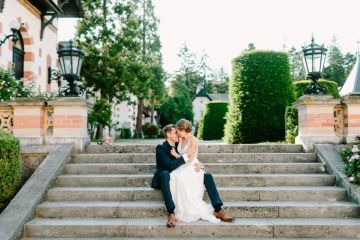 Hochzeit mit tollem Brautpaarshooting in der Hermesvilla
