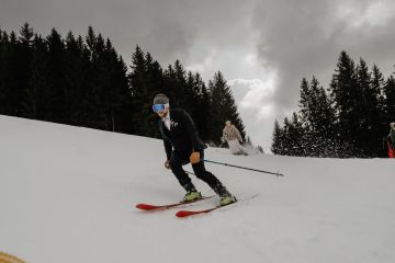 Skihochzeit in den Bergen bei der Deantnerin
