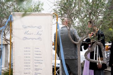 Herbsthochzeit im Himmelblau Rust – Boho-Liebe mit Tiefe