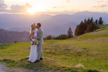 Boho-Berg-Hochzeit am Roßfeld