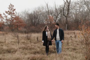 Herbstliches Verlobungsshooting in der Lobau 