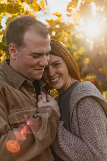Romantisches Paarshooting im Herbst