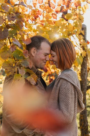 Romantisches Paarshooting im Herbst