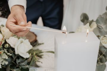 Standesamtliche Hochzeit im Boho Stil