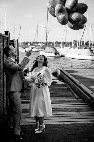 Moderne Hochzeit im schönen Hamburg