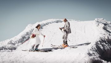 Sportliche standesamtliche Trauung in den Tiroler Alpen