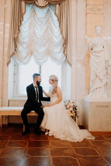 Wunderschöne elegante Hochzeit in der Albertina Wien