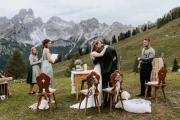 Traumhafte Berghochzeit im kleinen Rahmen auf der Alm in Filzmoos