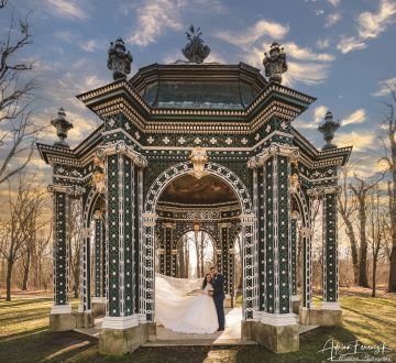 Bettina & Laurins Winterhochzeit: Ein Tag voller Magie im Barock-Pavillon
