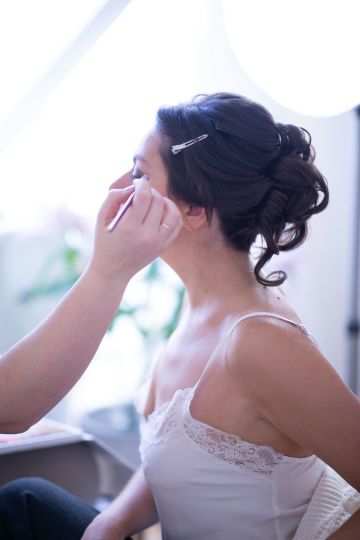 Brautmakup und Frisur für  Winter-Shooting in Gmunden