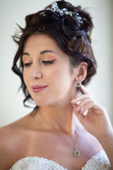 Test-Fotoshooting mit Probe-Make-up und Frisur