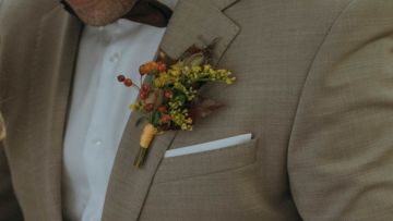 Herbstliche sonnige Hochzeit 