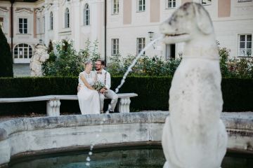 Standesamtliche Hochzeit und Fotoshooting im Schloss Lamberg