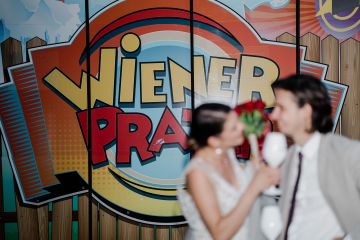 Urbanes After Wedding Shooting in Wien: Prater Edition