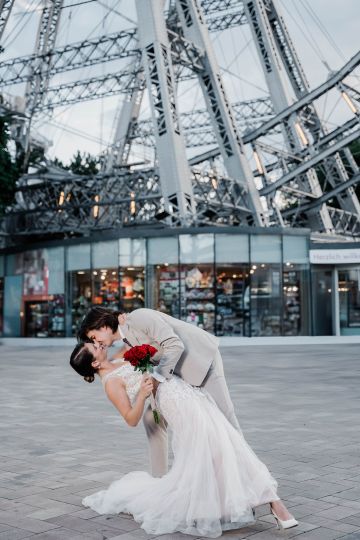 Urbanes After Wedding Shooting in Wien: Prater Edition